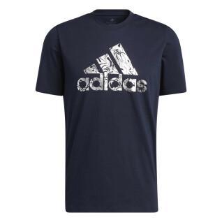 Grafik-T-Shirt mit Sportabzeichen aus flüssigem Aluminium adidas