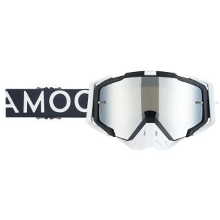 Cross-Motorradbrille mit silbernem Spiegelglas Amoq Aster