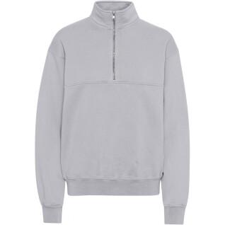 Sweatshirt 1/4 Reißverschluss Colorful Standard Organic limestone grey