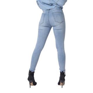 Skinny Fit Logo Jeans Label Frau Project X Paris