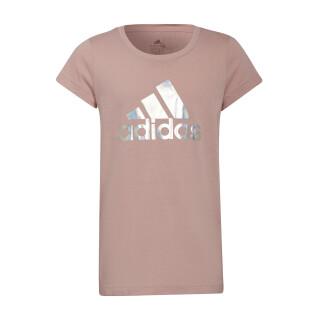 Mädchen-T-Shirt adidas Dance Metallic Print