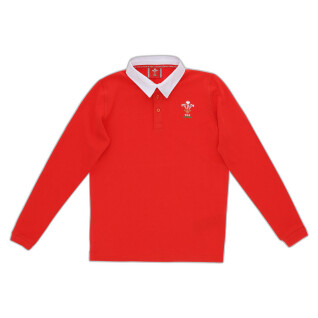 Langarm Polo-Shirt Kind Pays de Galles