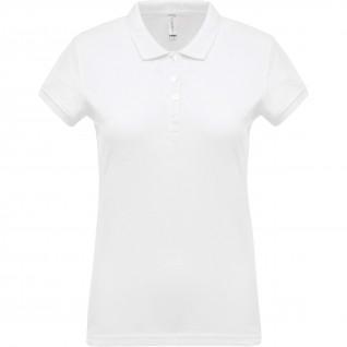 Poloshirt für Frauen Kariban Piqué blanc