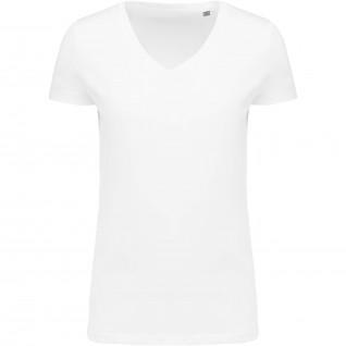 Damen-T-Shirt Kariban Supima V-Ausschnitt