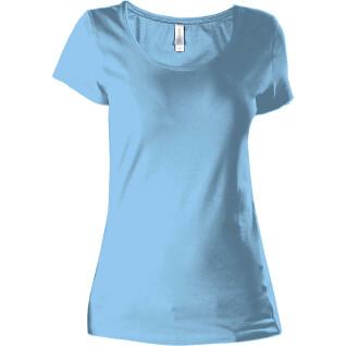 Damen-T-Shirt Kariban Kurzärmelig
