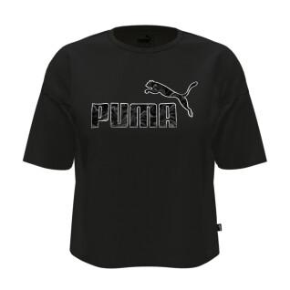 T-Shirt Frau Puma ESS+ marbleized Cropped Relaxed
