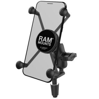 Komplettpaket Smartphone-Halterung kurzer Arm Gabelschaftbefestigung RAM Mounts X-Grip®
