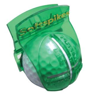 Golfball Softspikes alignment tool
