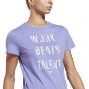 Frauen-T-Shirt Reebok Work Beats Talent Graphic
