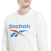 Damen-Rundhalssweatshirt aus Molton Reebok Identity Big Logo